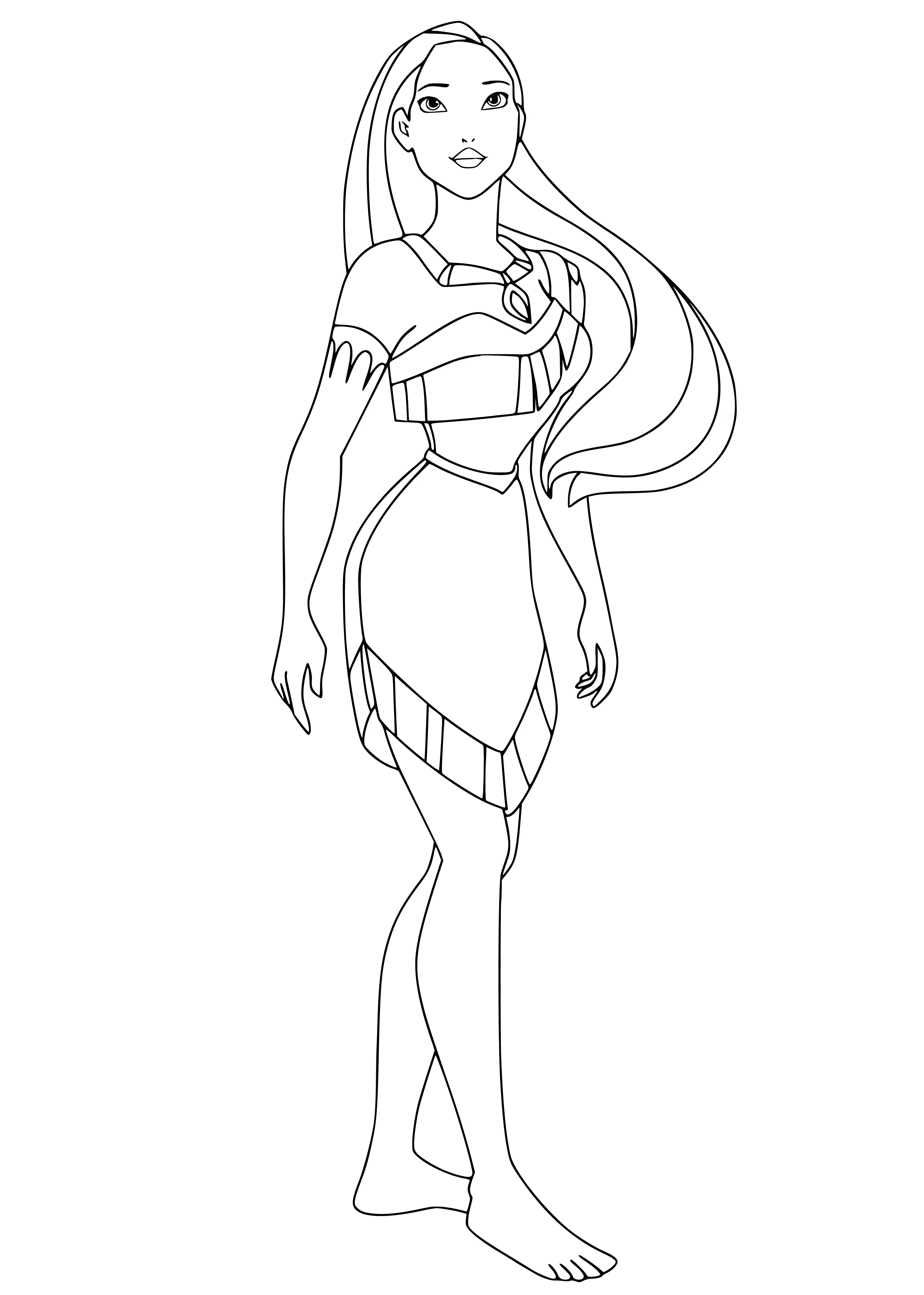 Pocahontas Coloring Pages – 016