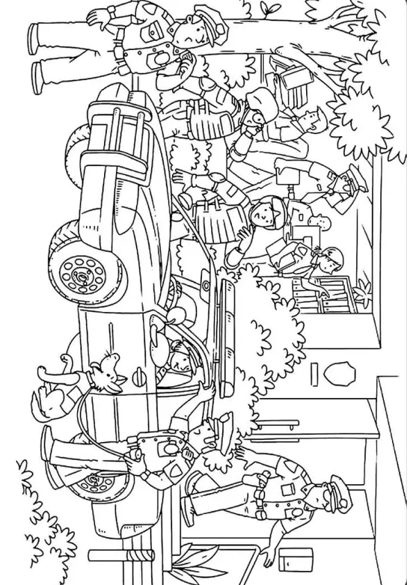 Police Coloring Pages – 008
