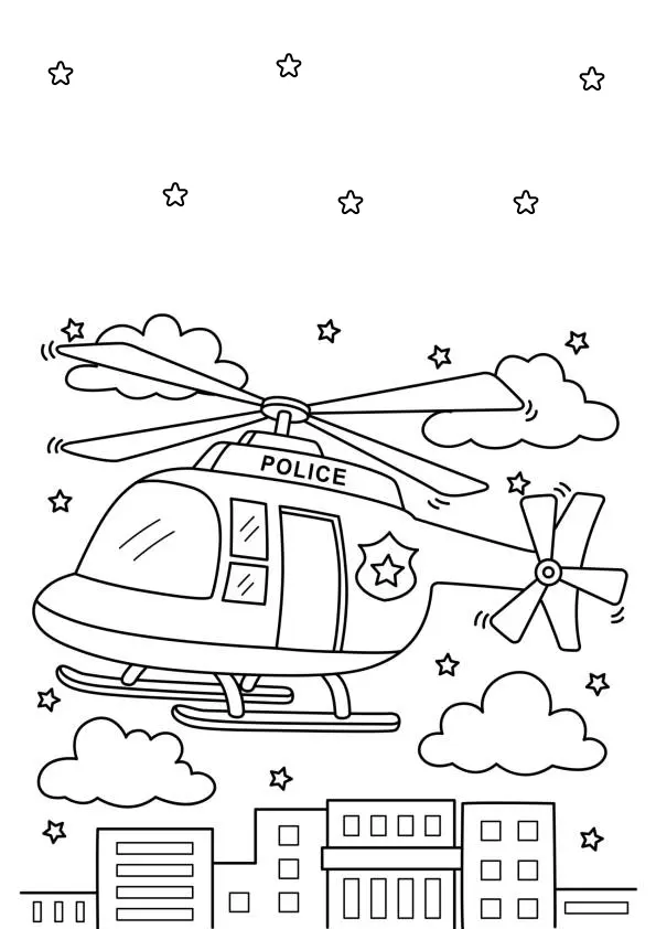 Police Coloring Pages – 010