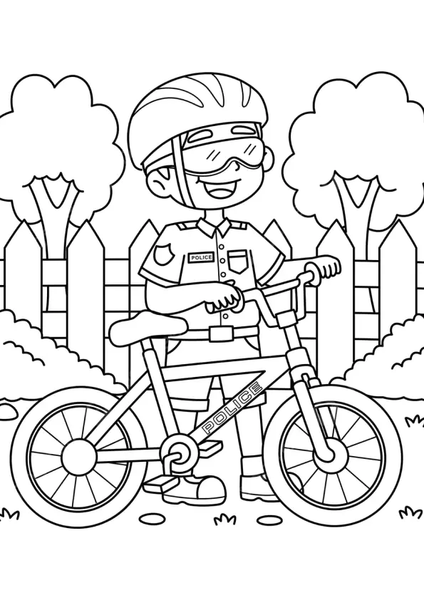 Police Coloring Pages – 014
