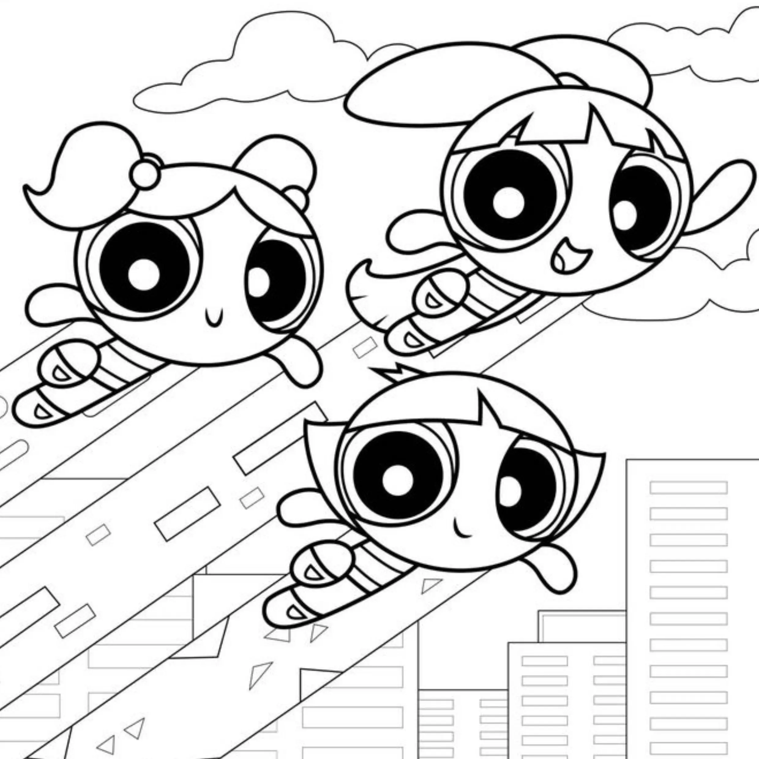 Powerpuff Girls Coloring Pages – 015