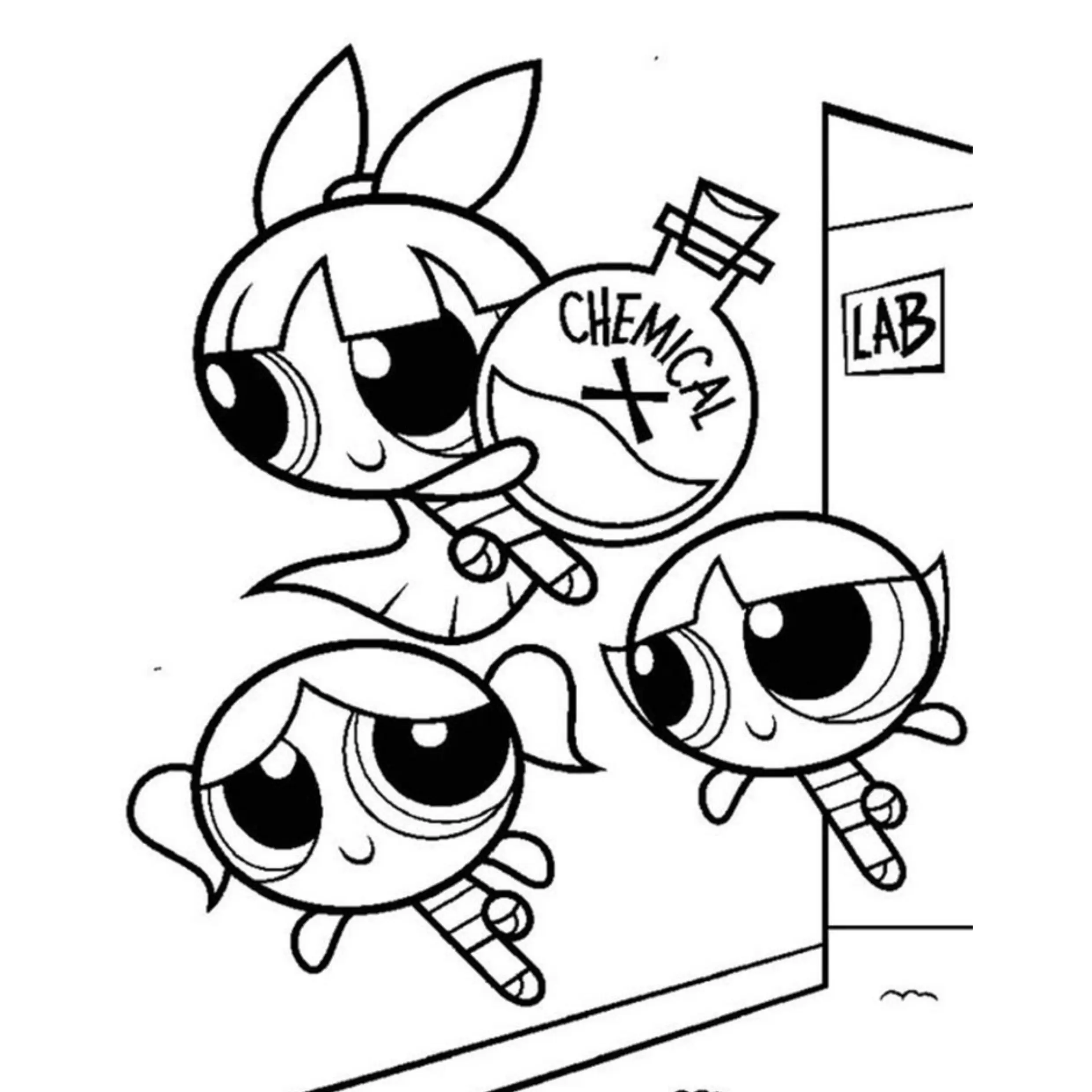 Powerpuff Girls Coloring Pages – 041