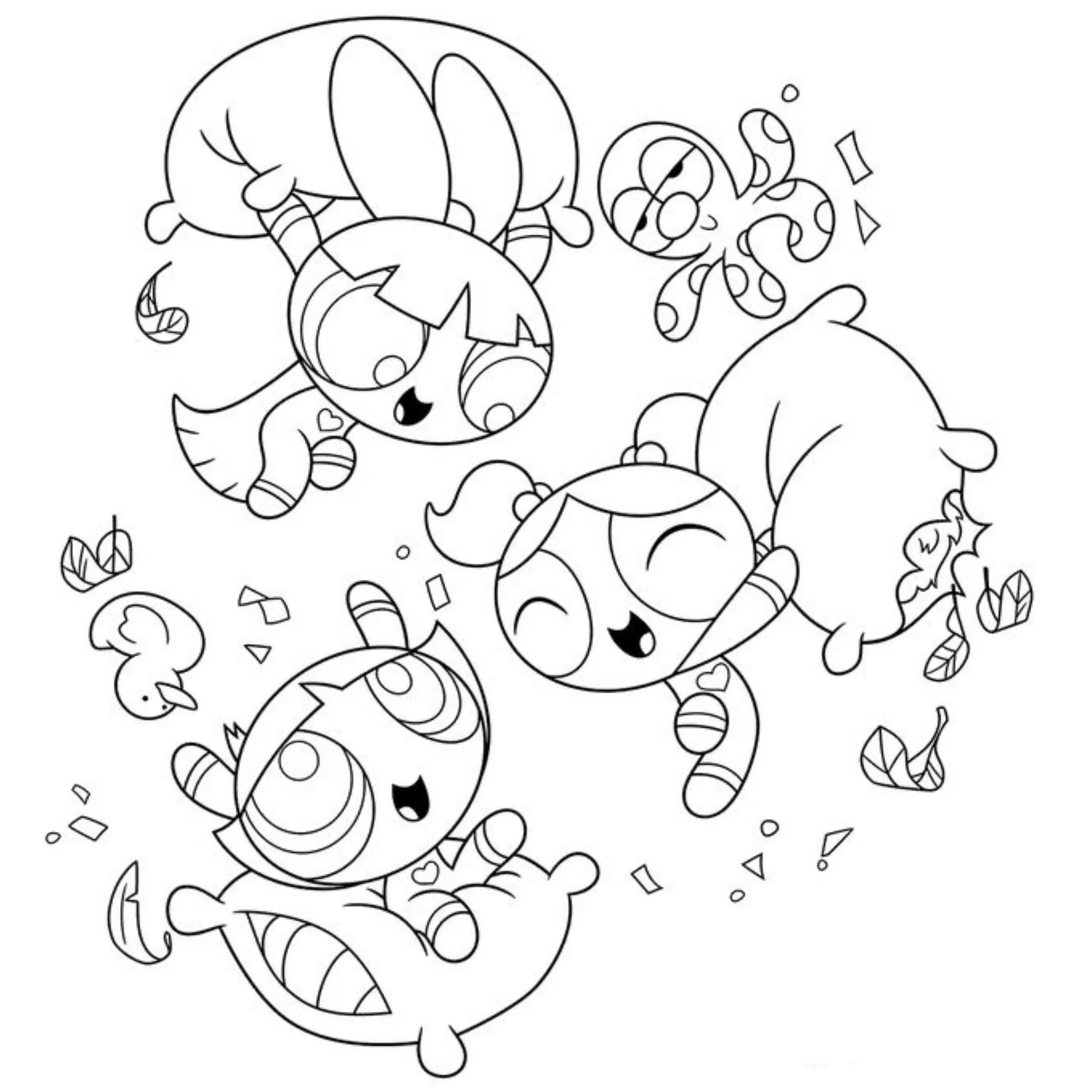 Powerpuff Girls Coloring Pages – 045