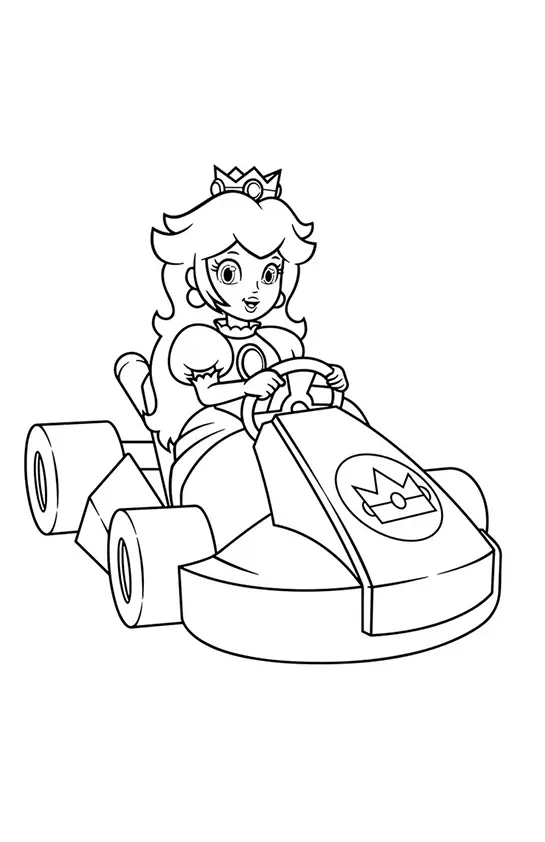 Princess Peach Coloring Pages – 014