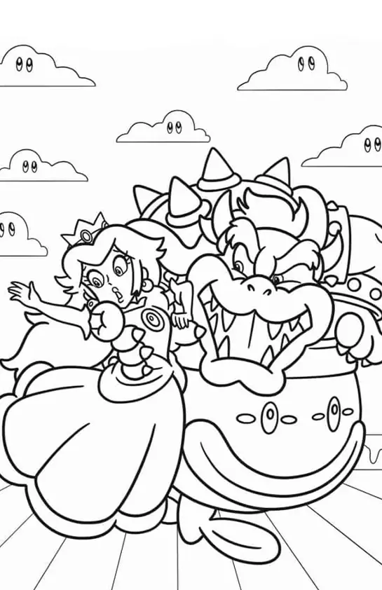 Princess Peach Coloring Pages – 015