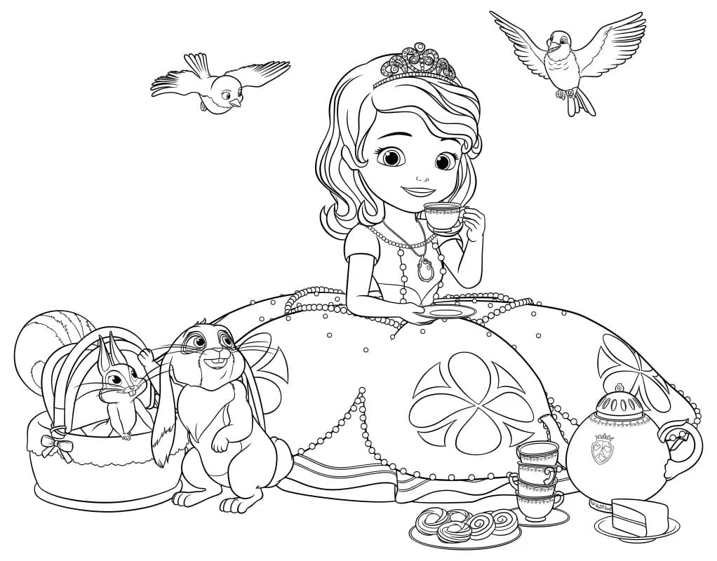 Princess Sofia Coloring Pages – 006