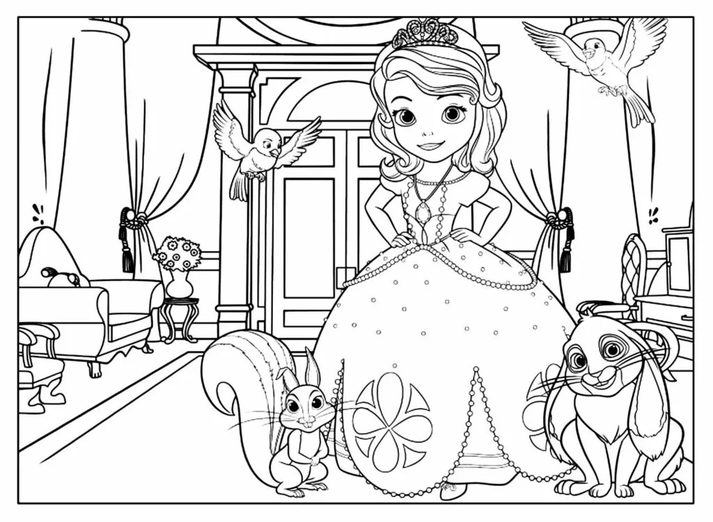 Princess Sofia Coloring Pages – 008