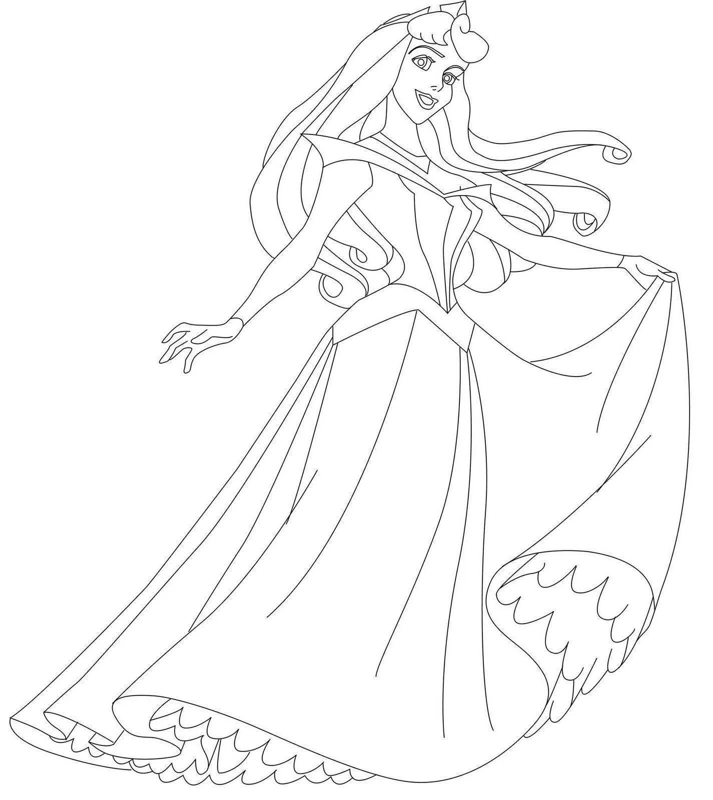 Princesses Coloring Pages – 002