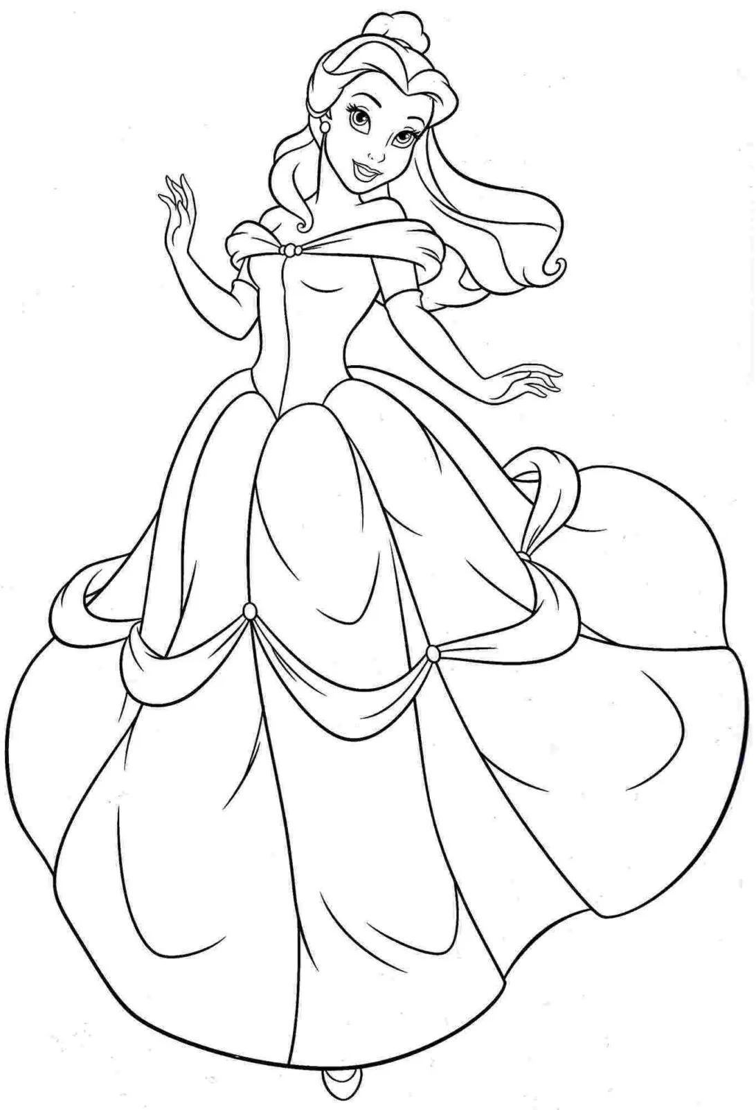Princesses Coloring Pages – 004