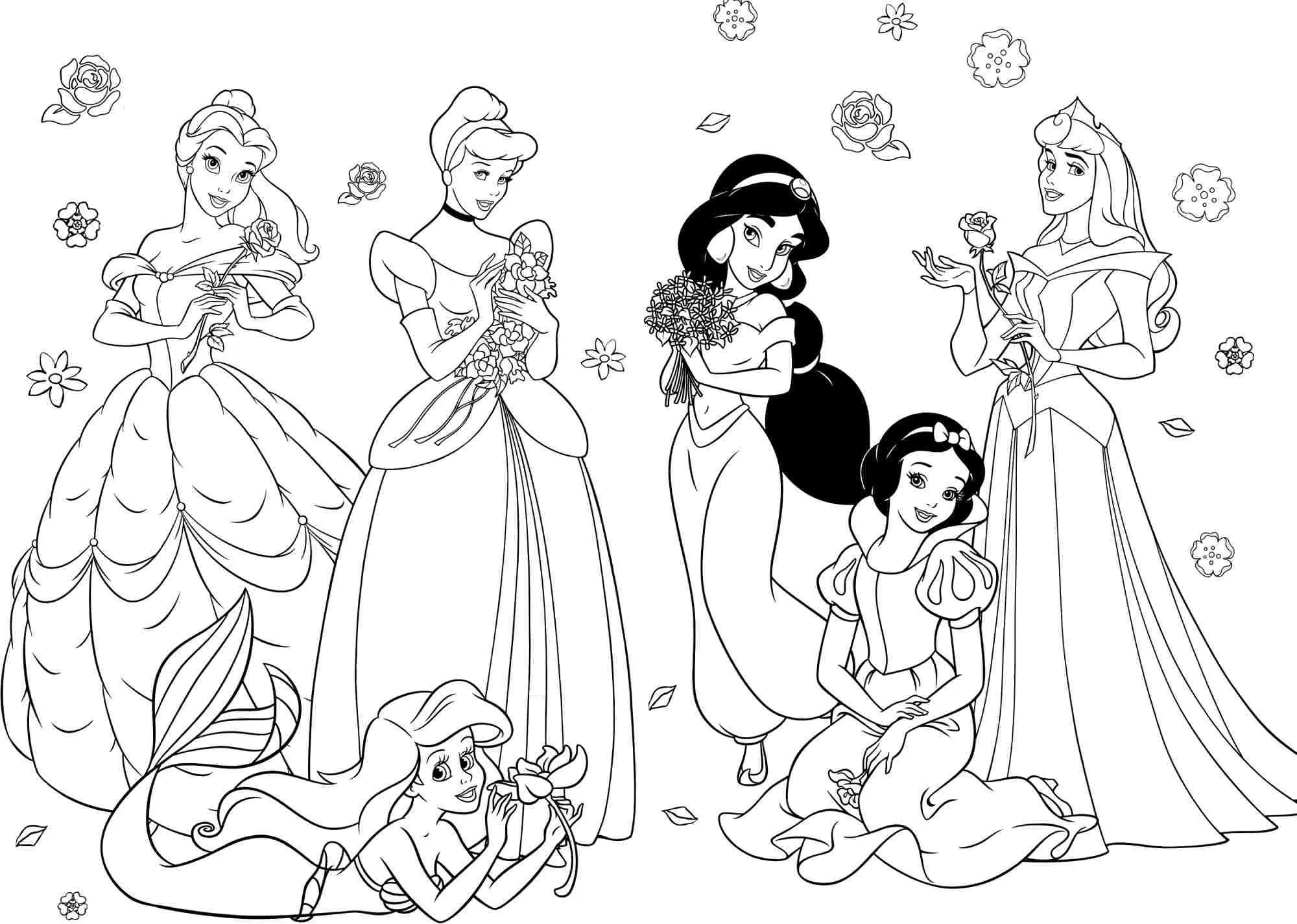 Princesses Coloring Pages – 006