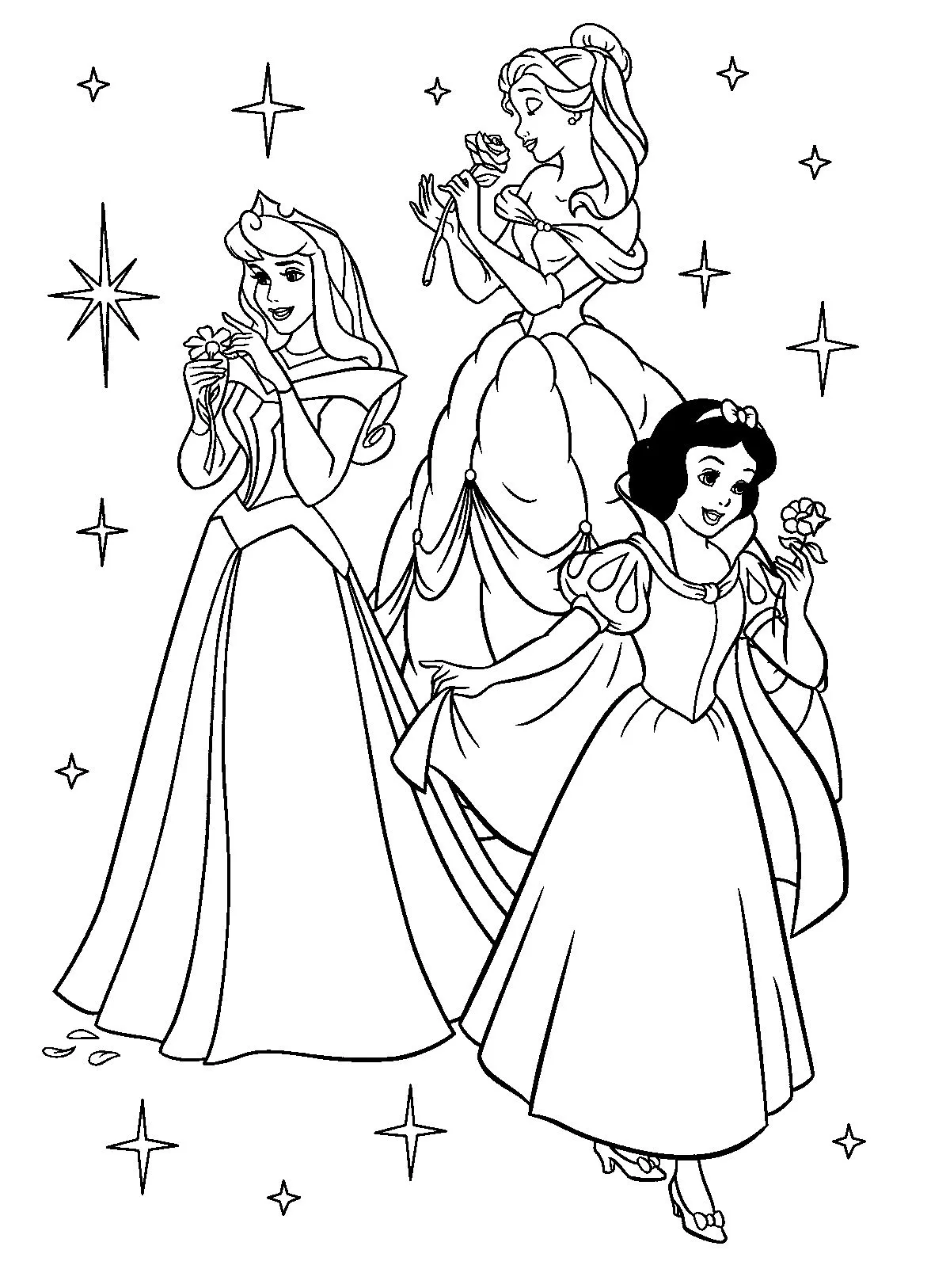 Princesses Coloring Pages – 007