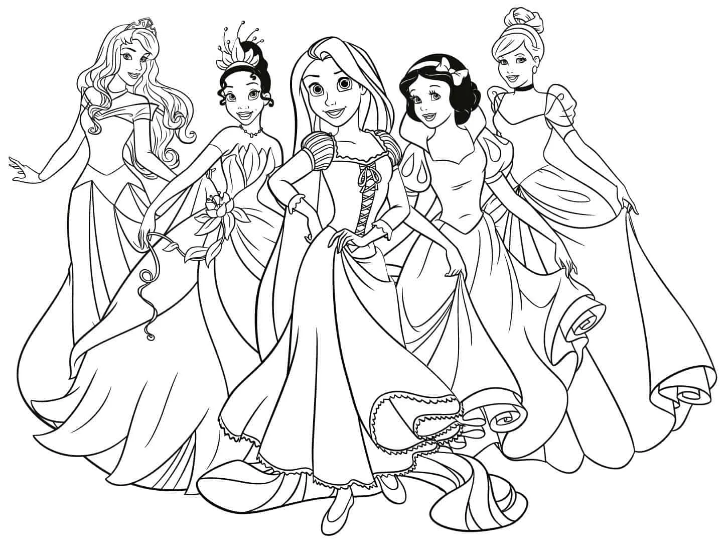 Princesses Coloring Pages – 011