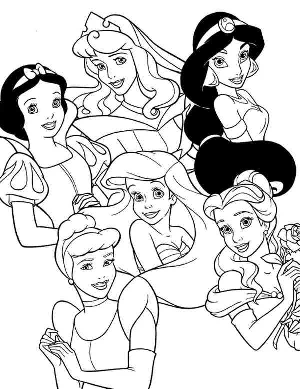 Princesses Coloring Pages – 012