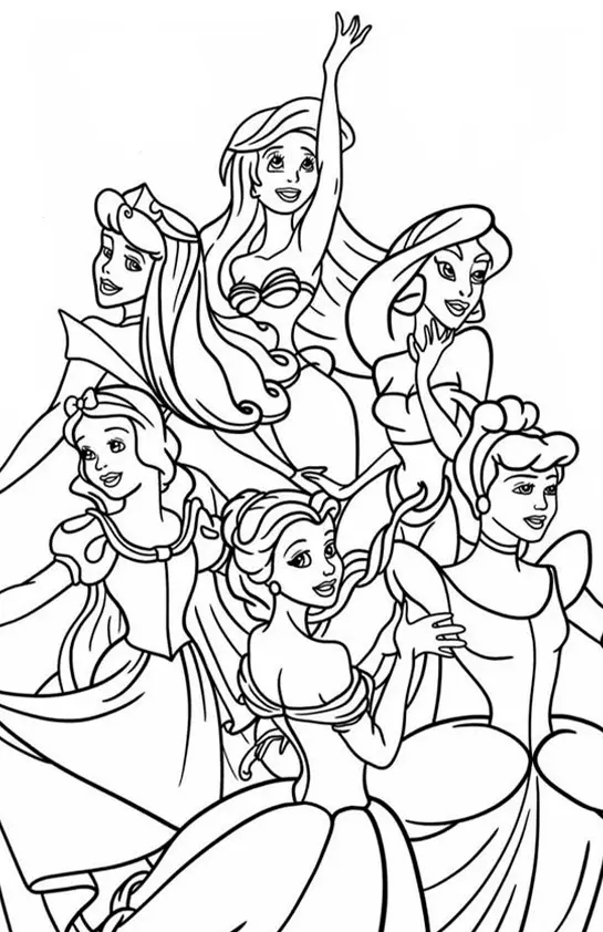 Princesses Coloring Pages – 025