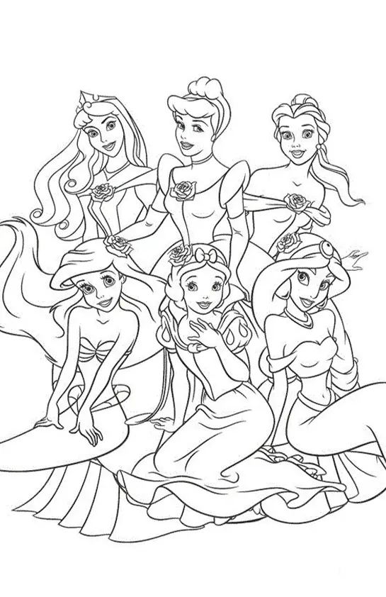 Princesses Coloring Pages – 027
