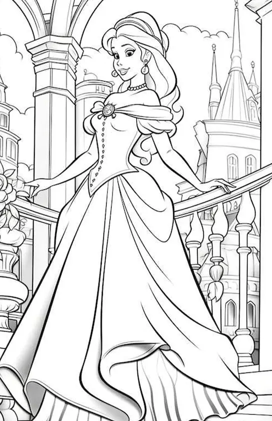 Princesses Coloring Pages – 029