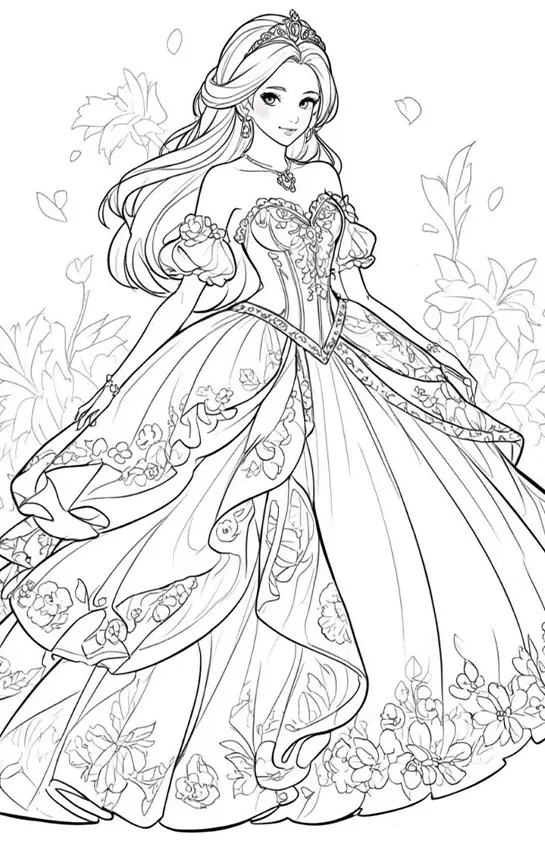 Princesses Coloring Pages – 030