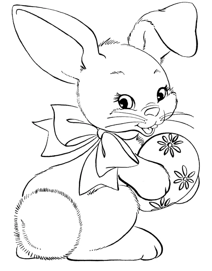 Rabbits Coloring Pages – 004