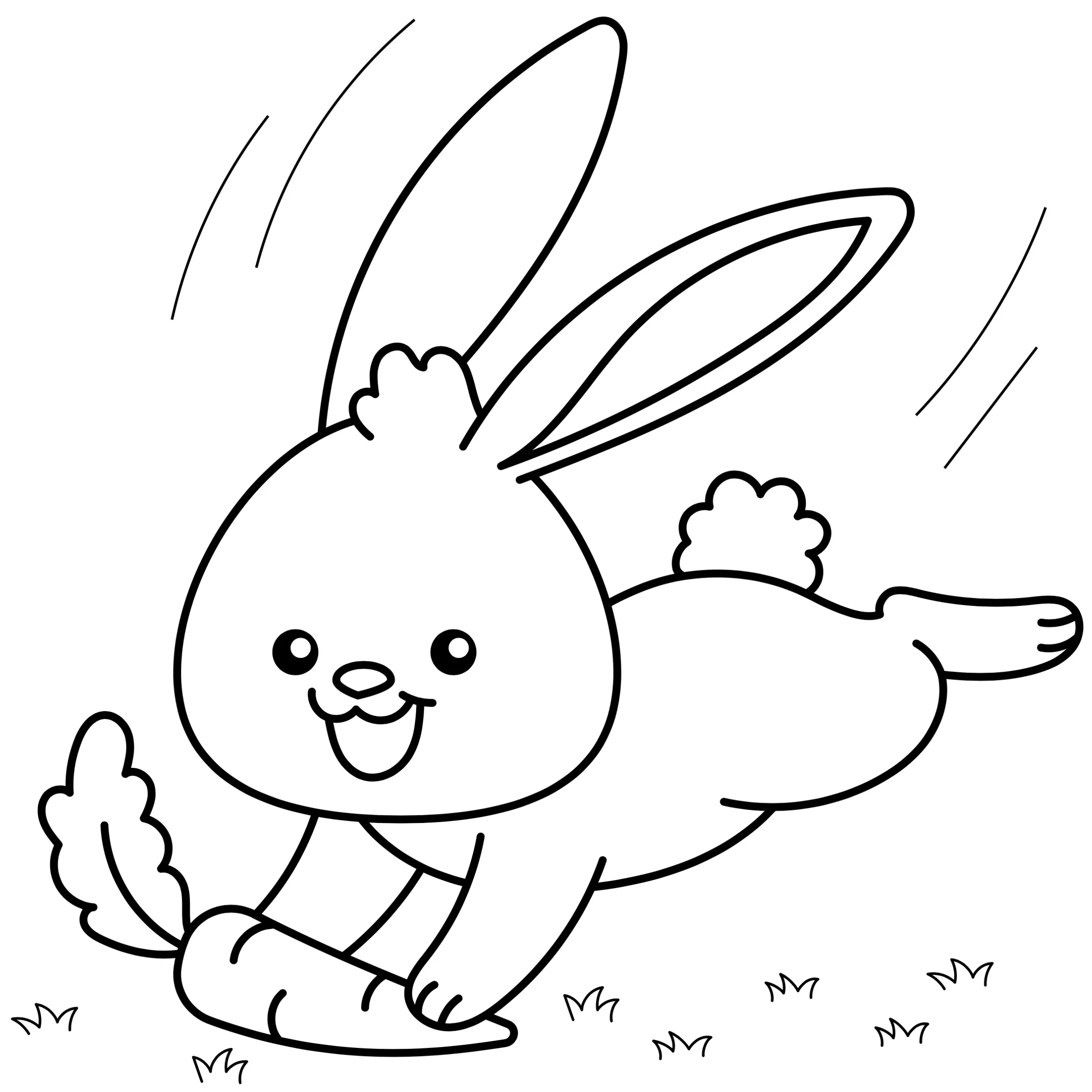 Rabbits Coloring Pages – 009