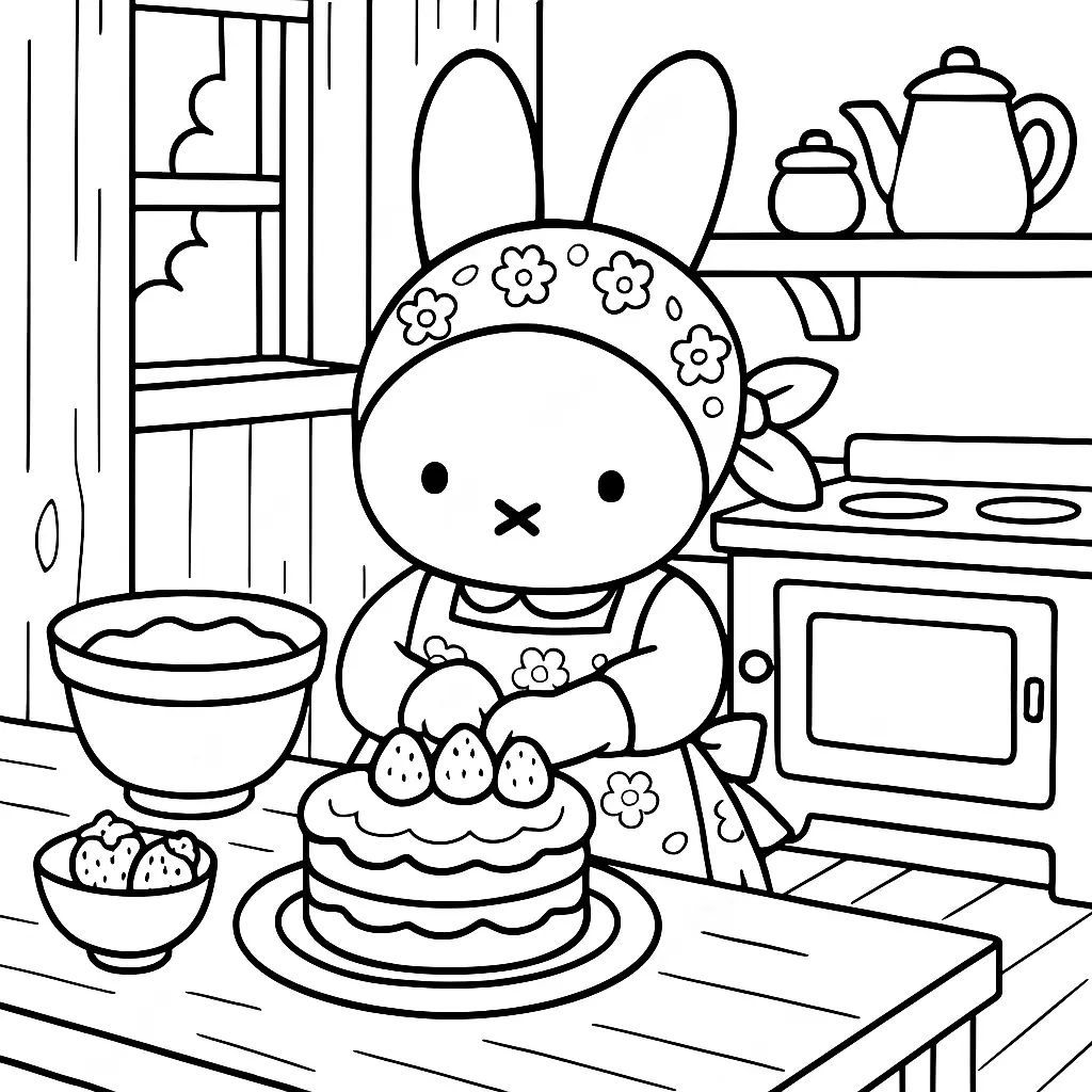 Rabbits Coloring Pages – 022