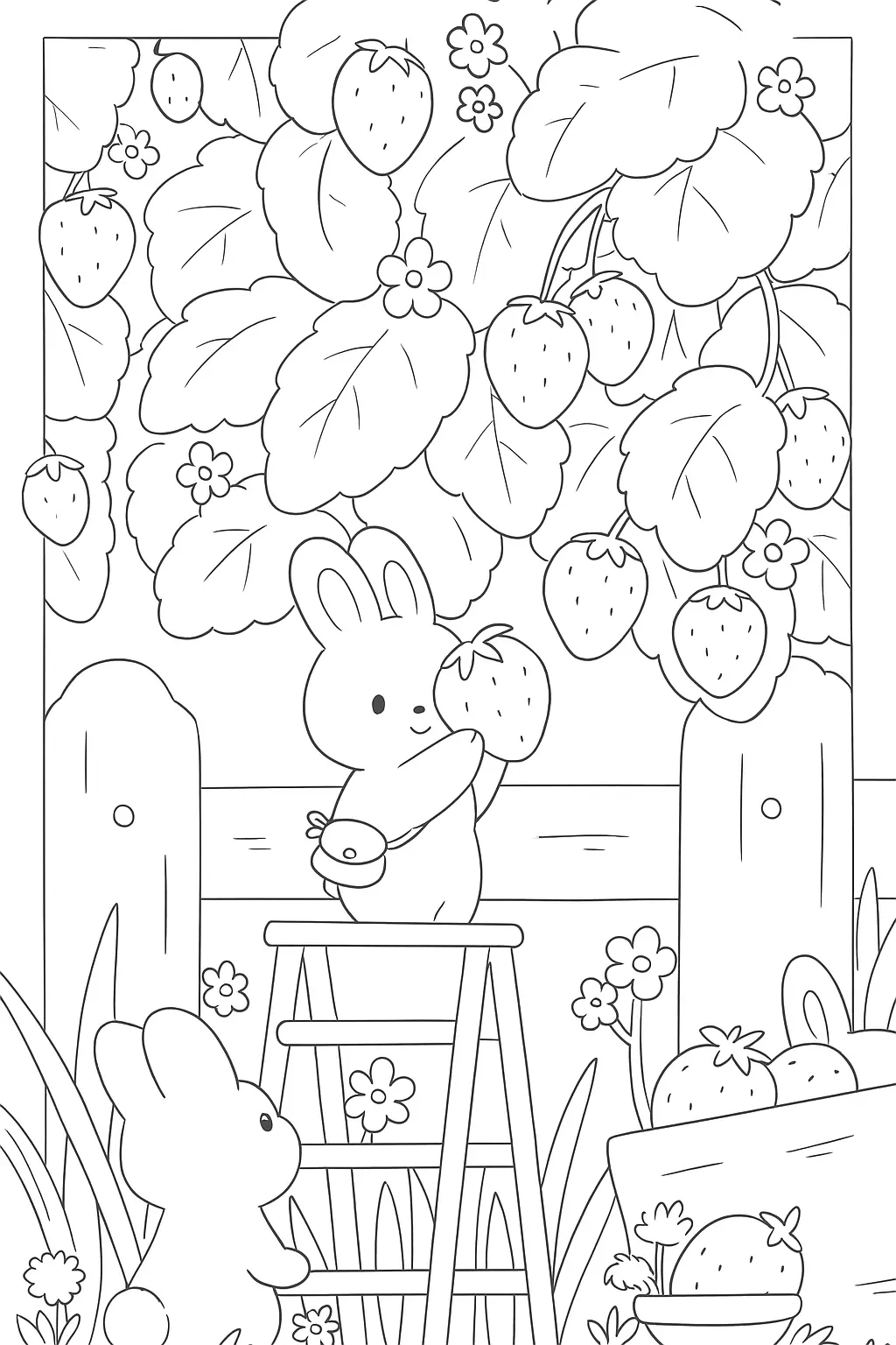 Rabbits Coloring Pages – 026