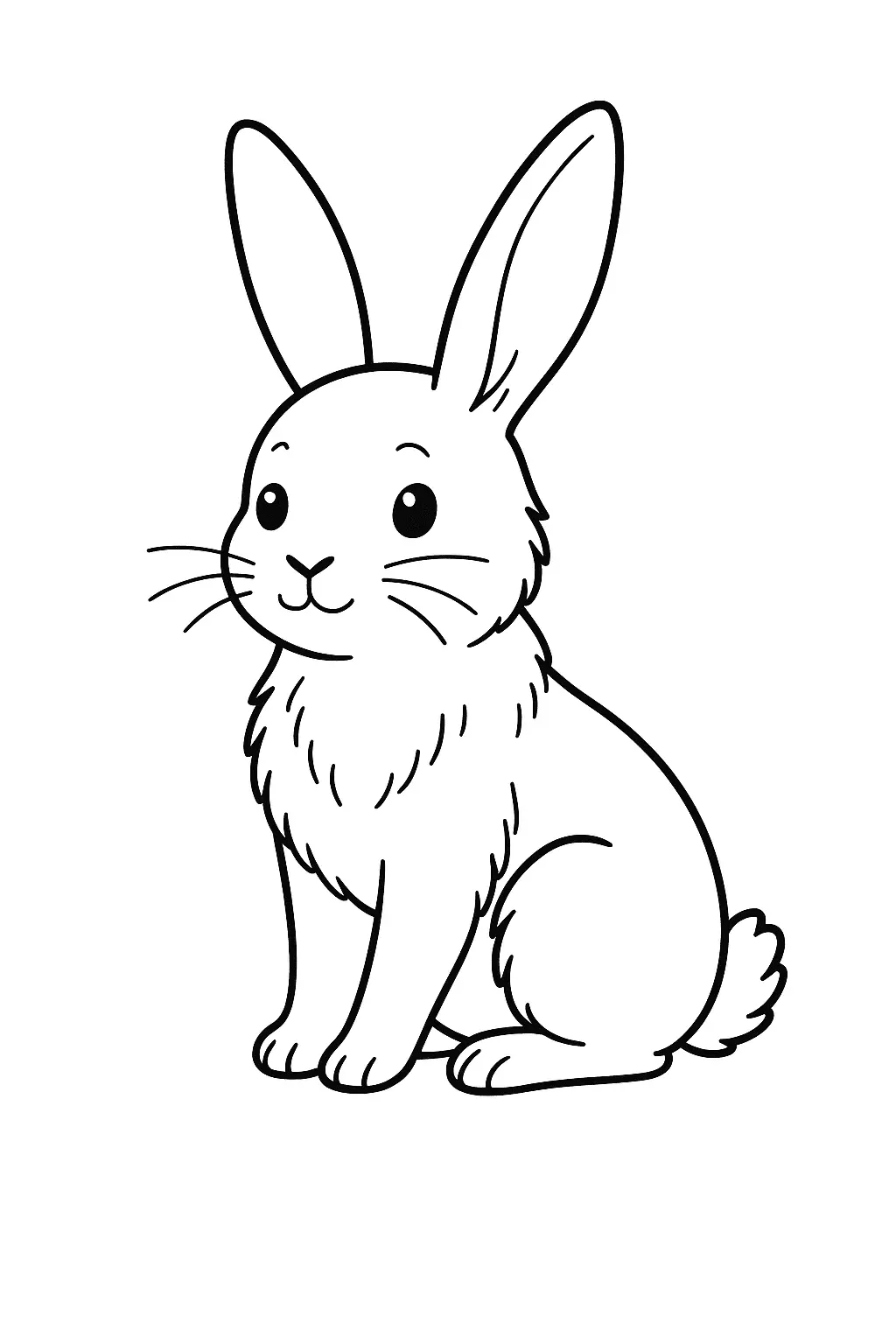 Rabbits Coloring Pages – 029