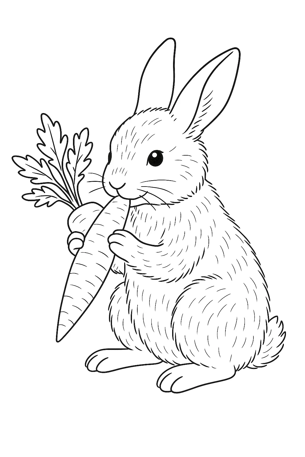 Rabbits Coloring Pages – 031