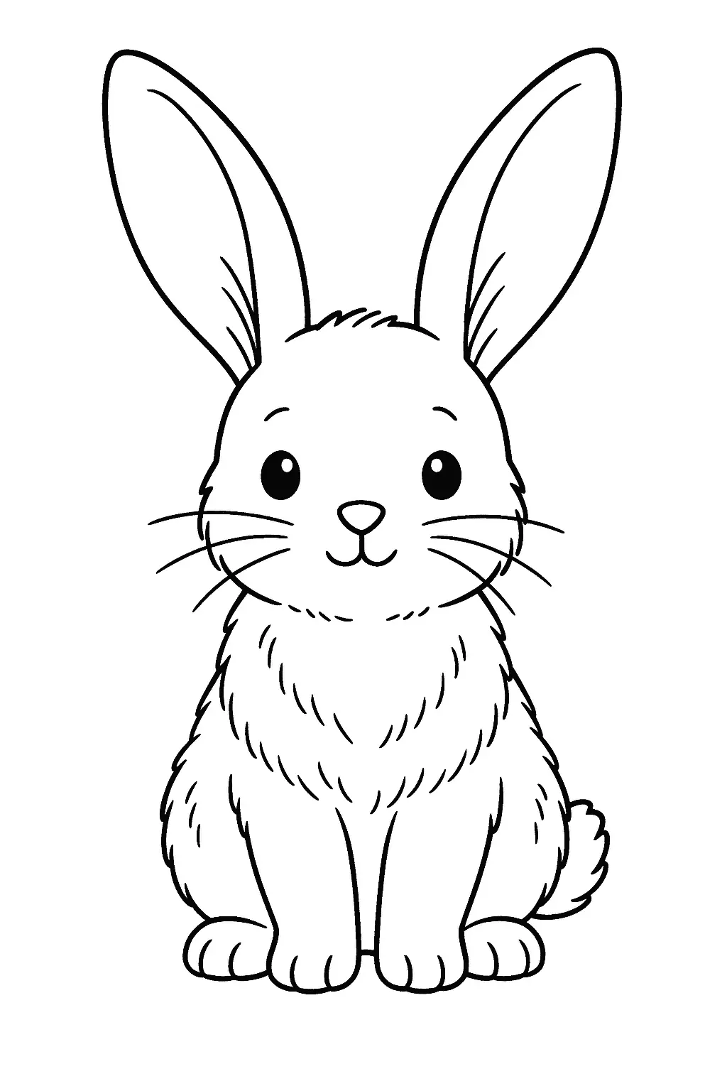 Rabbits Coloring Pages – 035