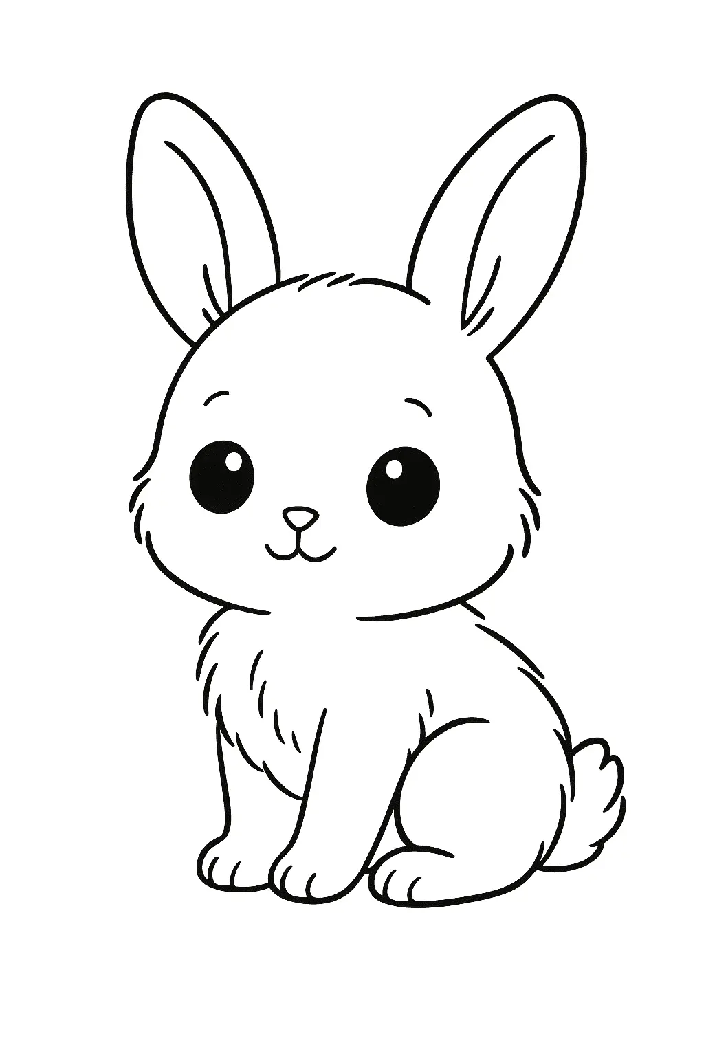 Rabbits Coloring Pages – 038