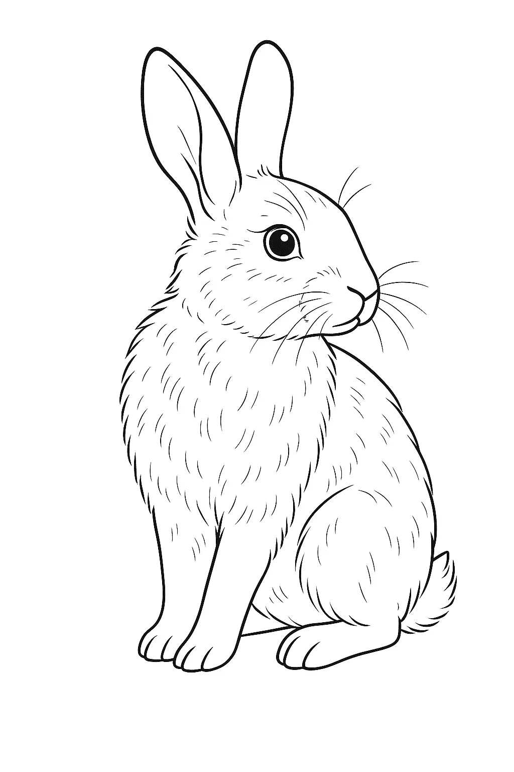Rabbits Coloring Pages – 040