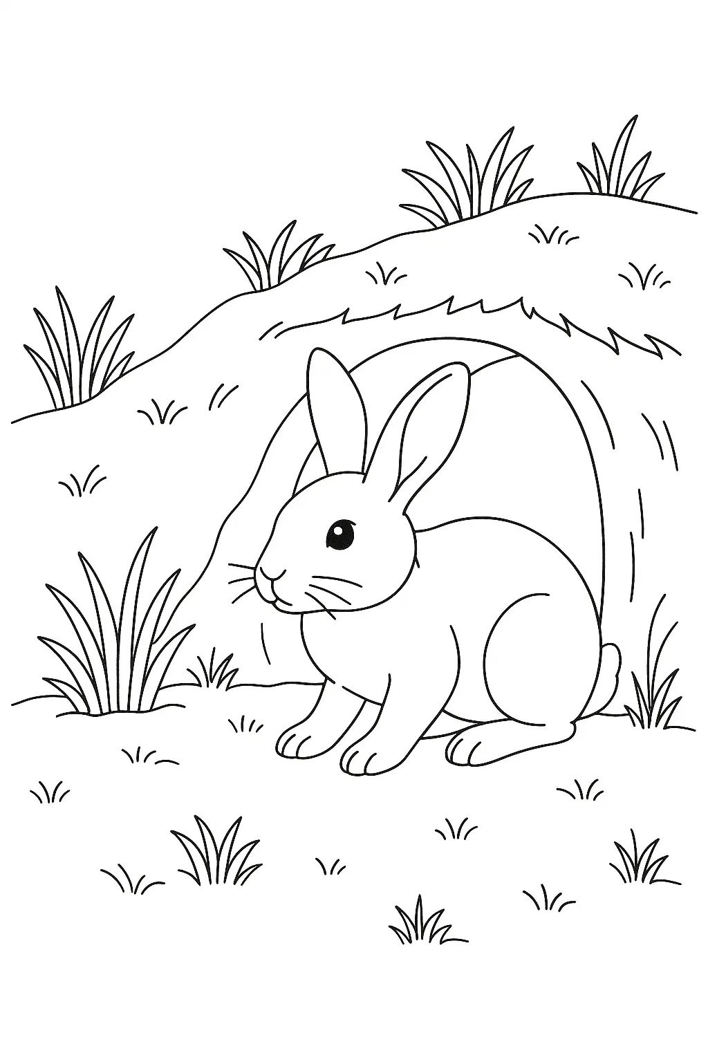 Rabbits Coloring Pages – 041