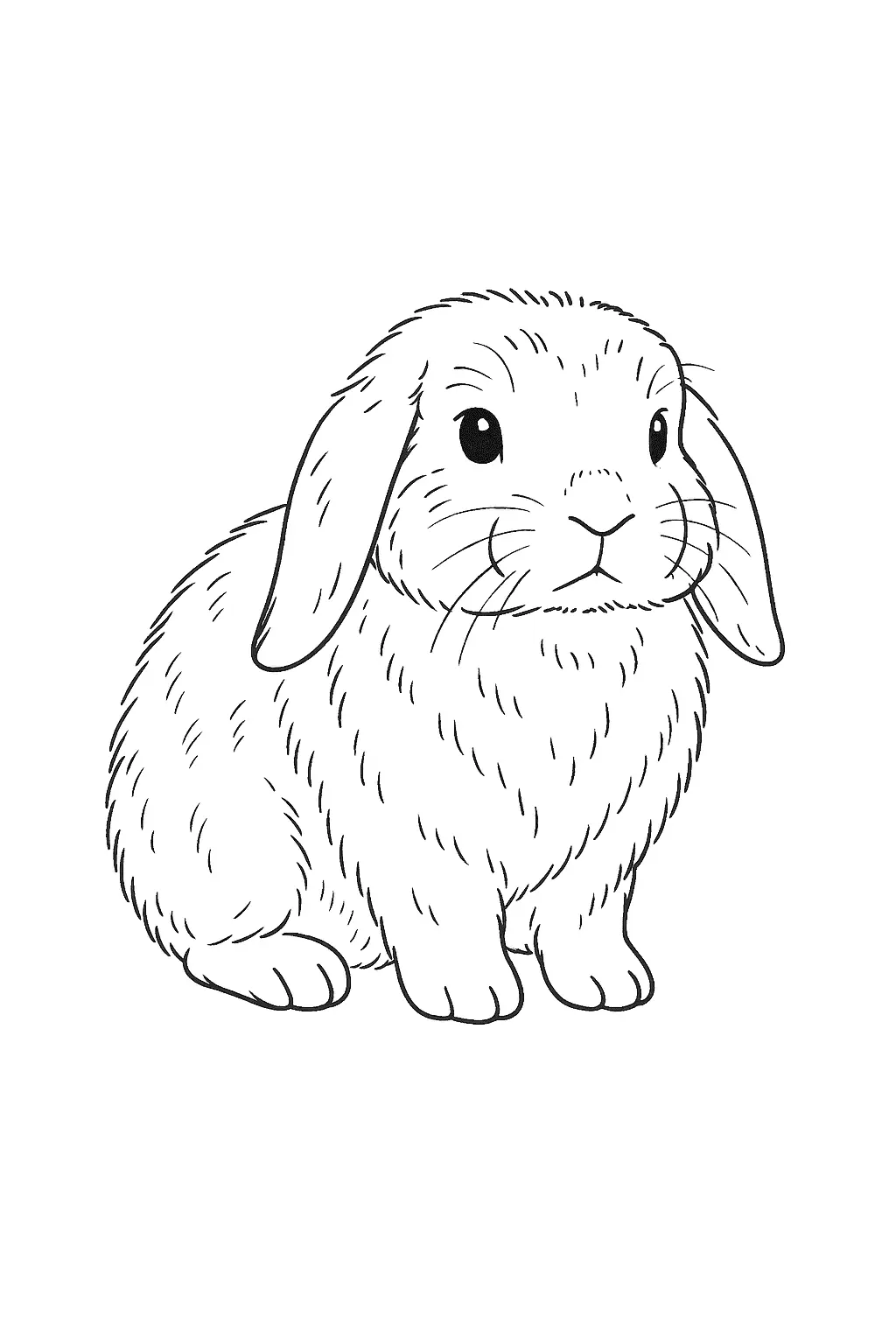 Rabbits Coloring Pages – 043