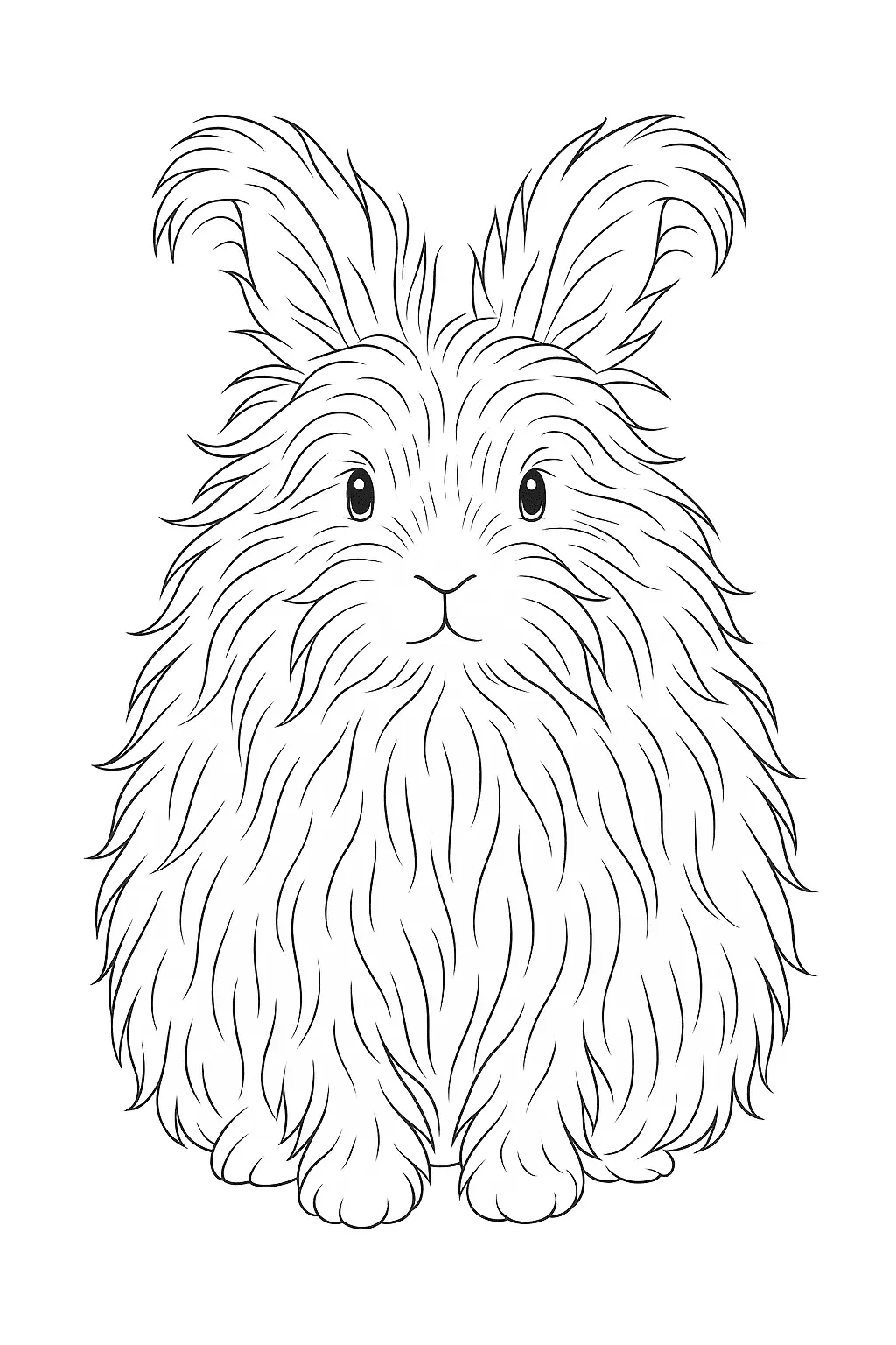 Rabbits Coloring Pages – 044