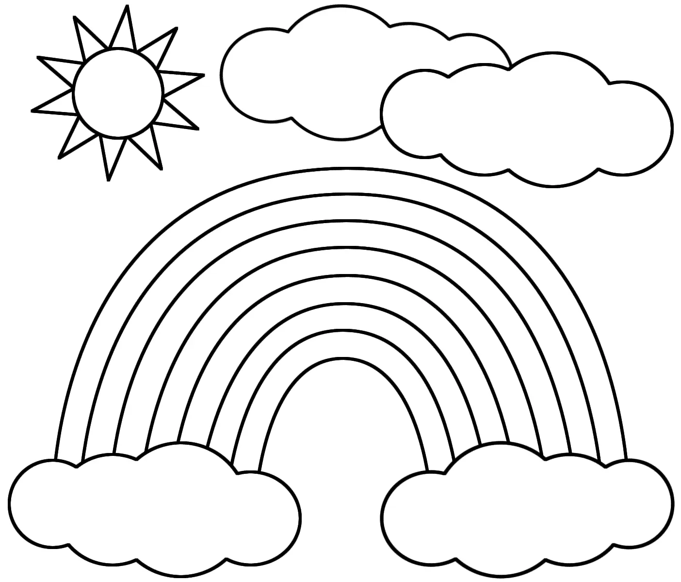 Rainbow Coloring Pages – 002