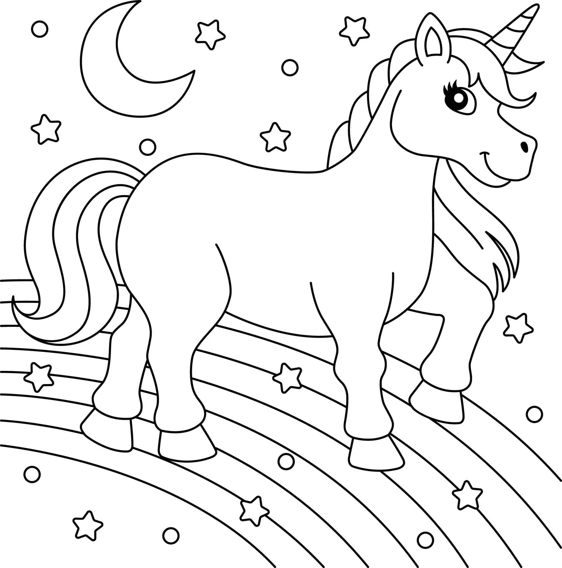 Rainbow Coloring Pages – 005