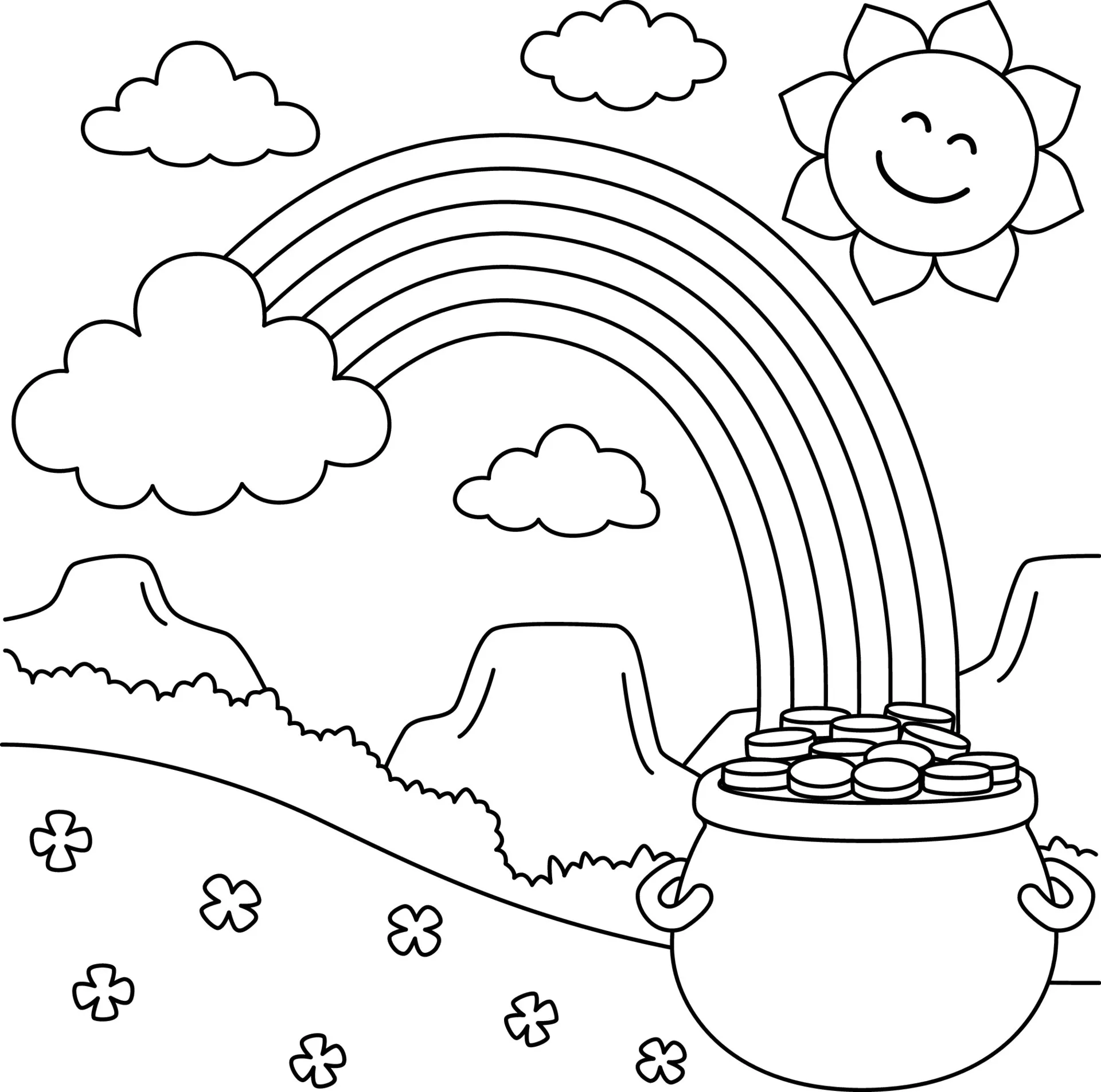 Rainbow Coloring Pages – 007