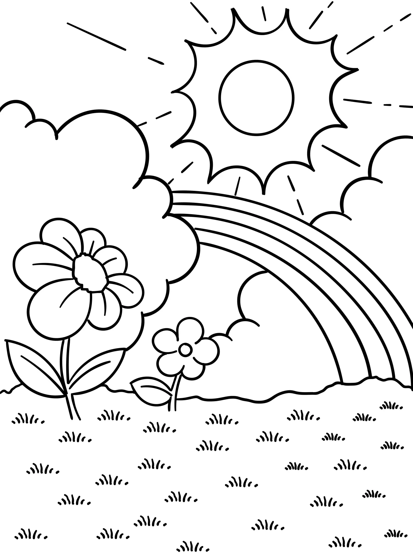 Rainbow Coloring Pages – 011