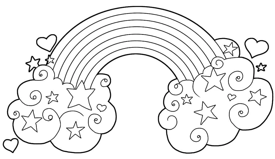 Rainbow Coloring Pages – 012