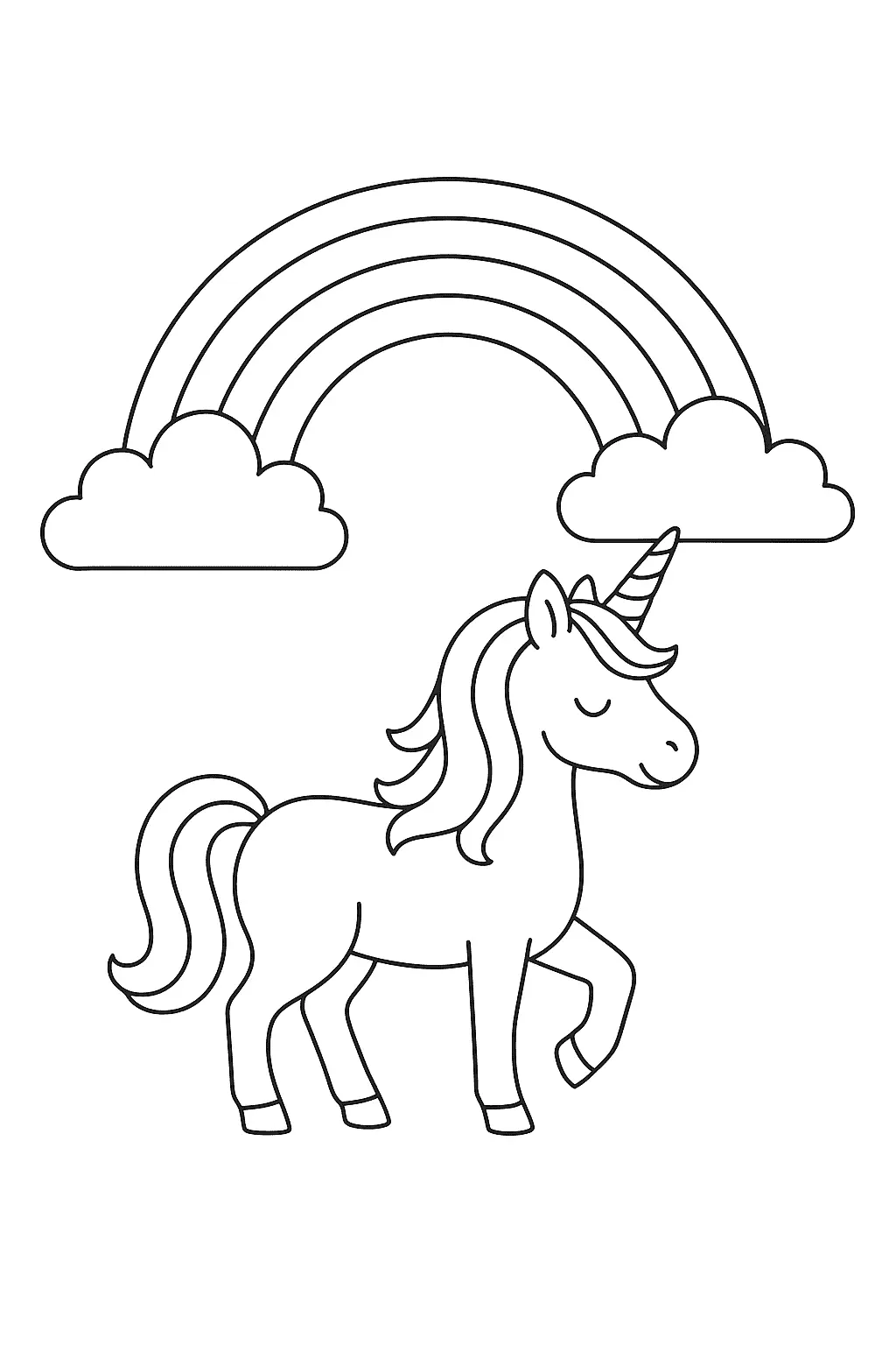 Rainbow Coloring Pages – 019