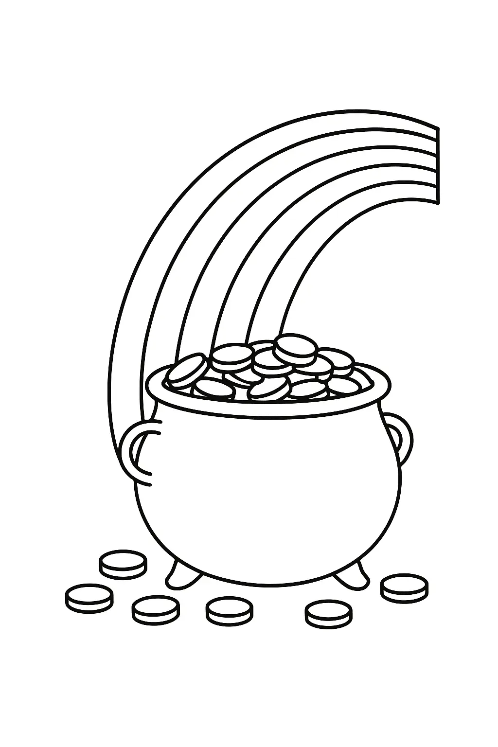 Rainbow Coloring Pages – 020