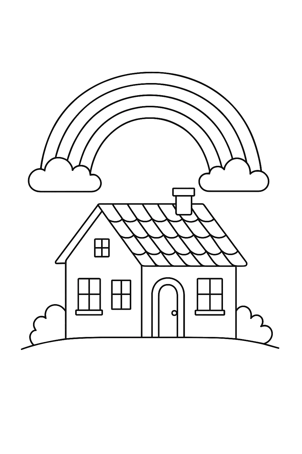 Rainbow Coloring Pages – 022