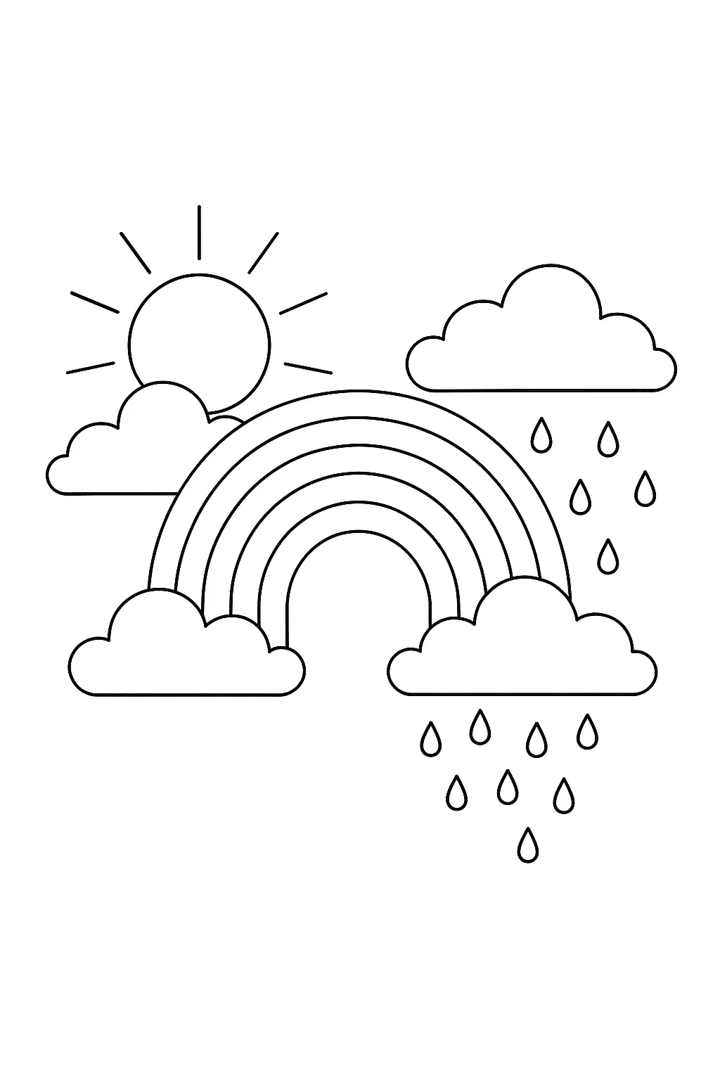 Rainbow Coloring Pages – 023
