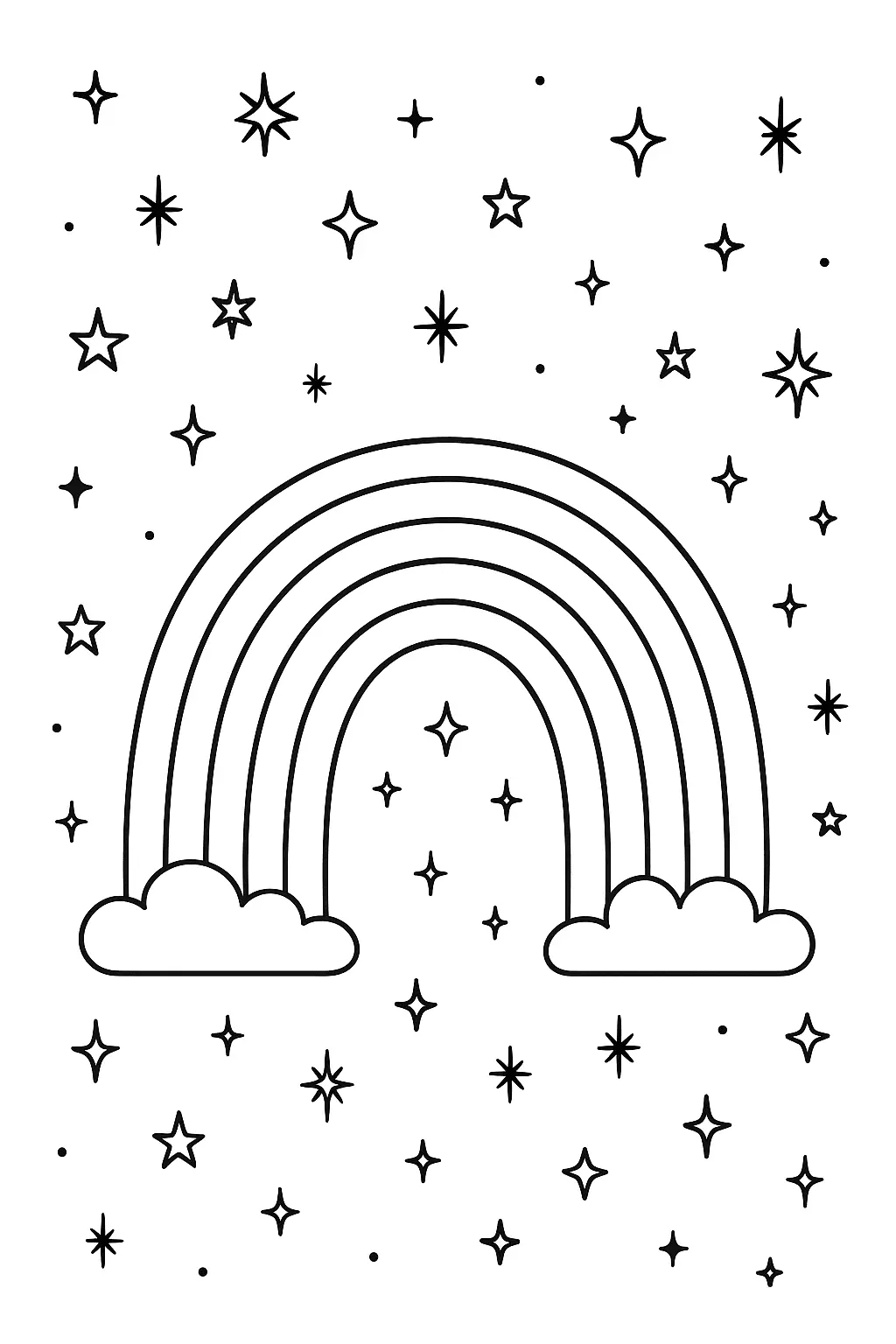 Rainbow Coloring Pages – 026