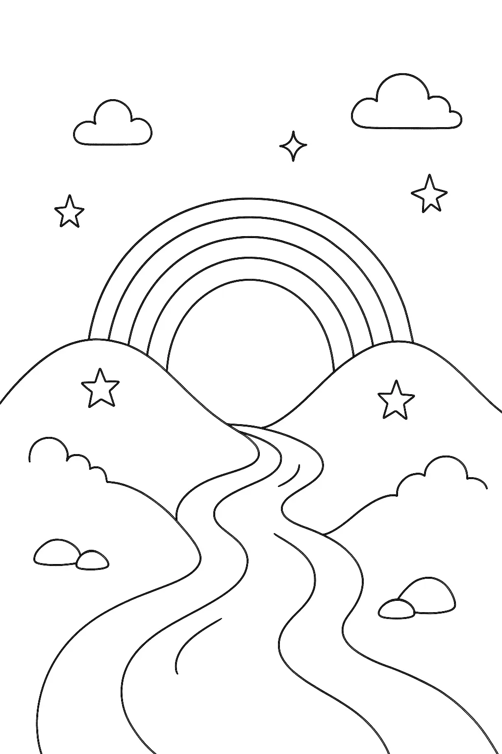 Rainbow Coloring Pages – 029