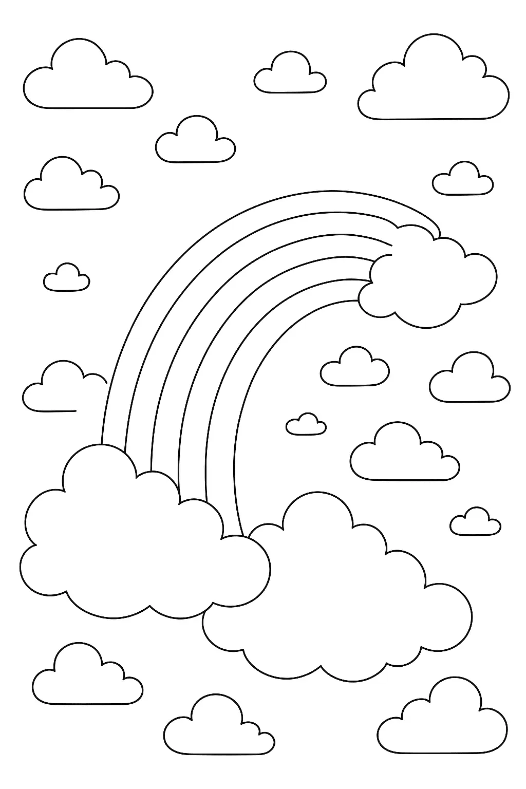 Rainbow Coloring Pages – 030