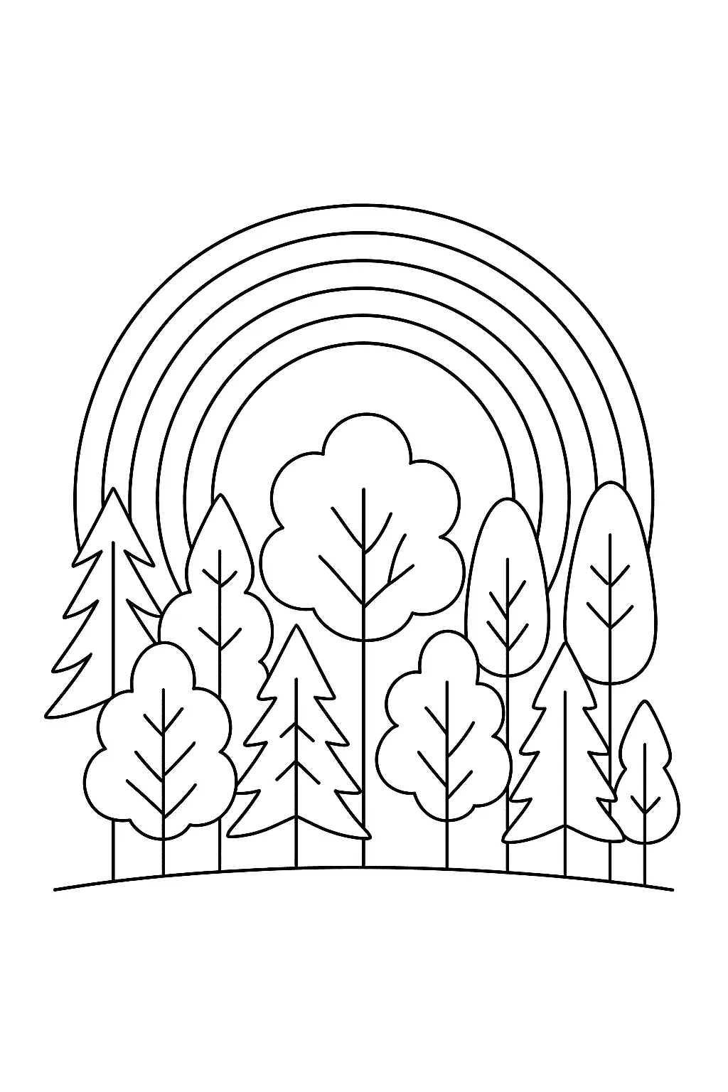 Rainbow Coloring Pages – 033