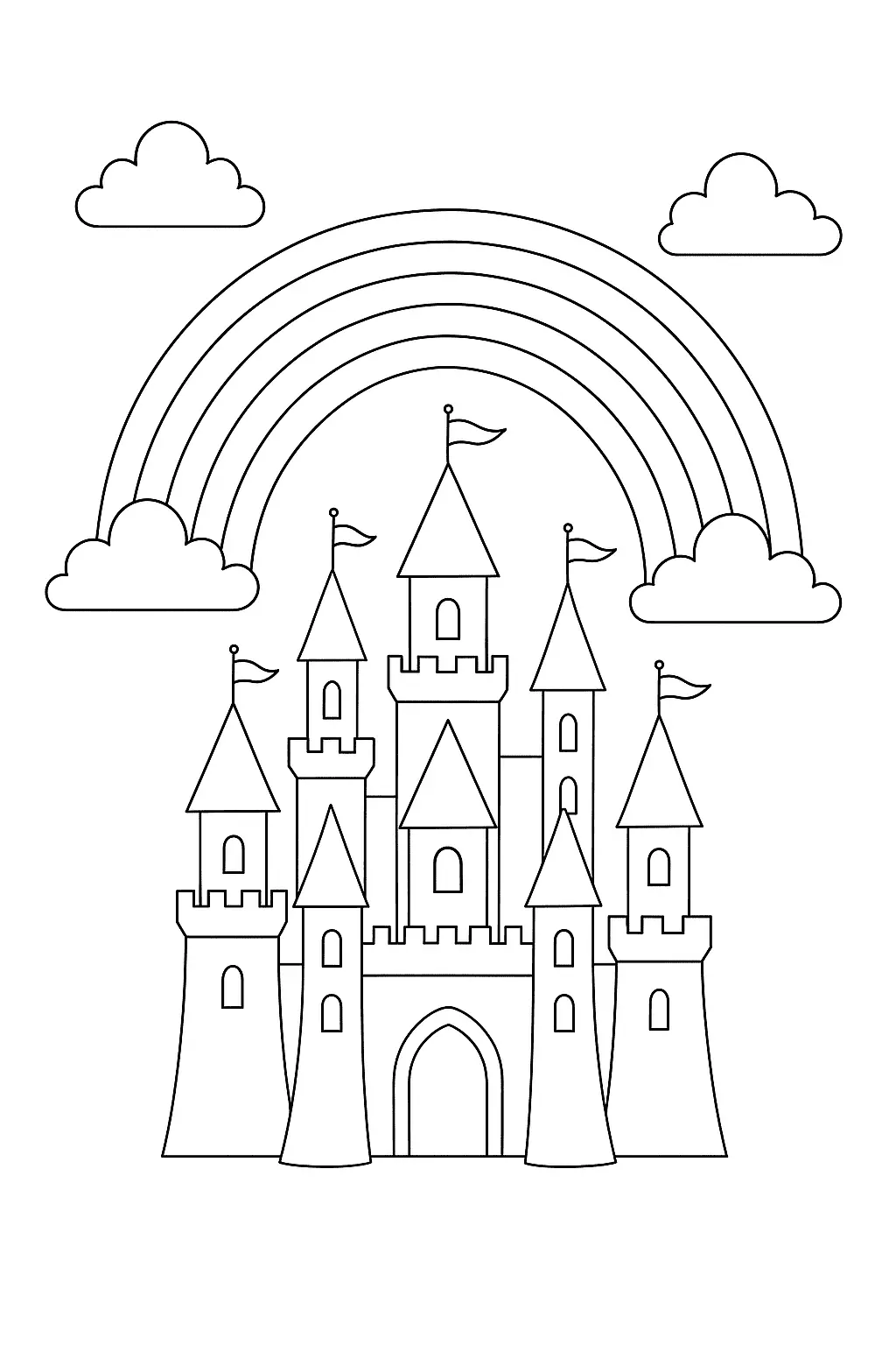 Rainbow Coloring Pages – 034