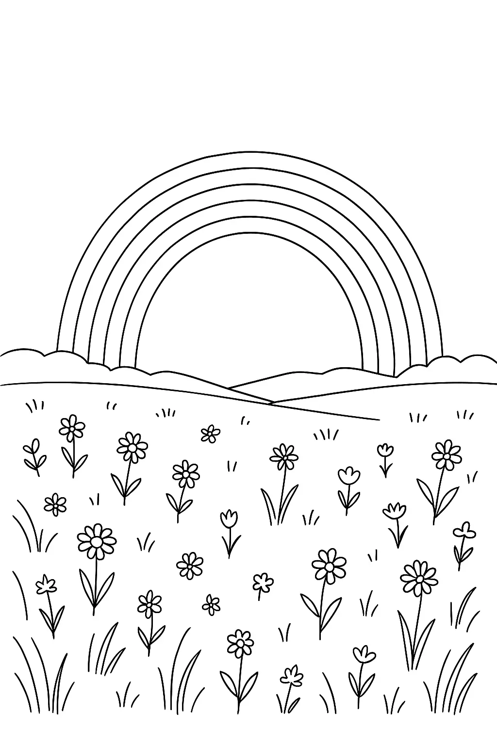 Rainbow Coloring Pages – 035