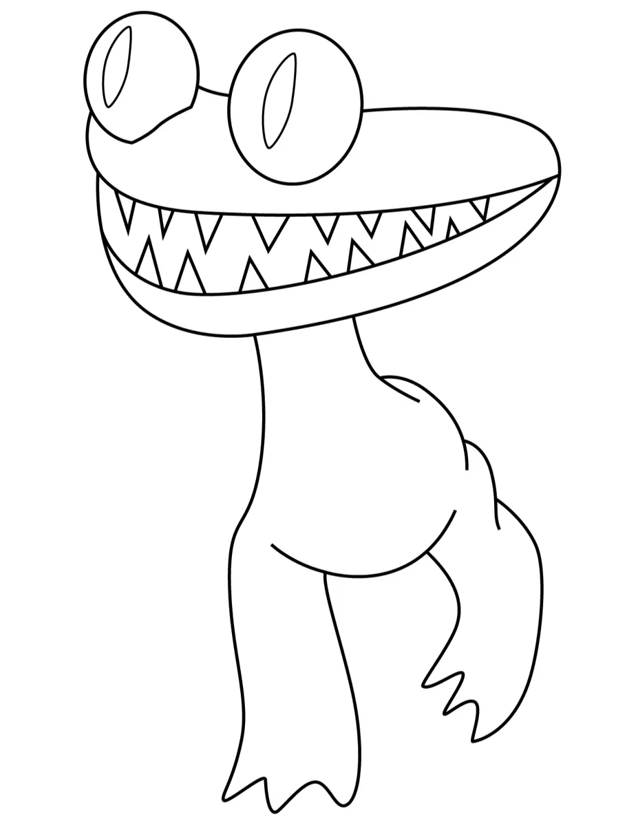 Rainbow Friends Coloring Pages – 011