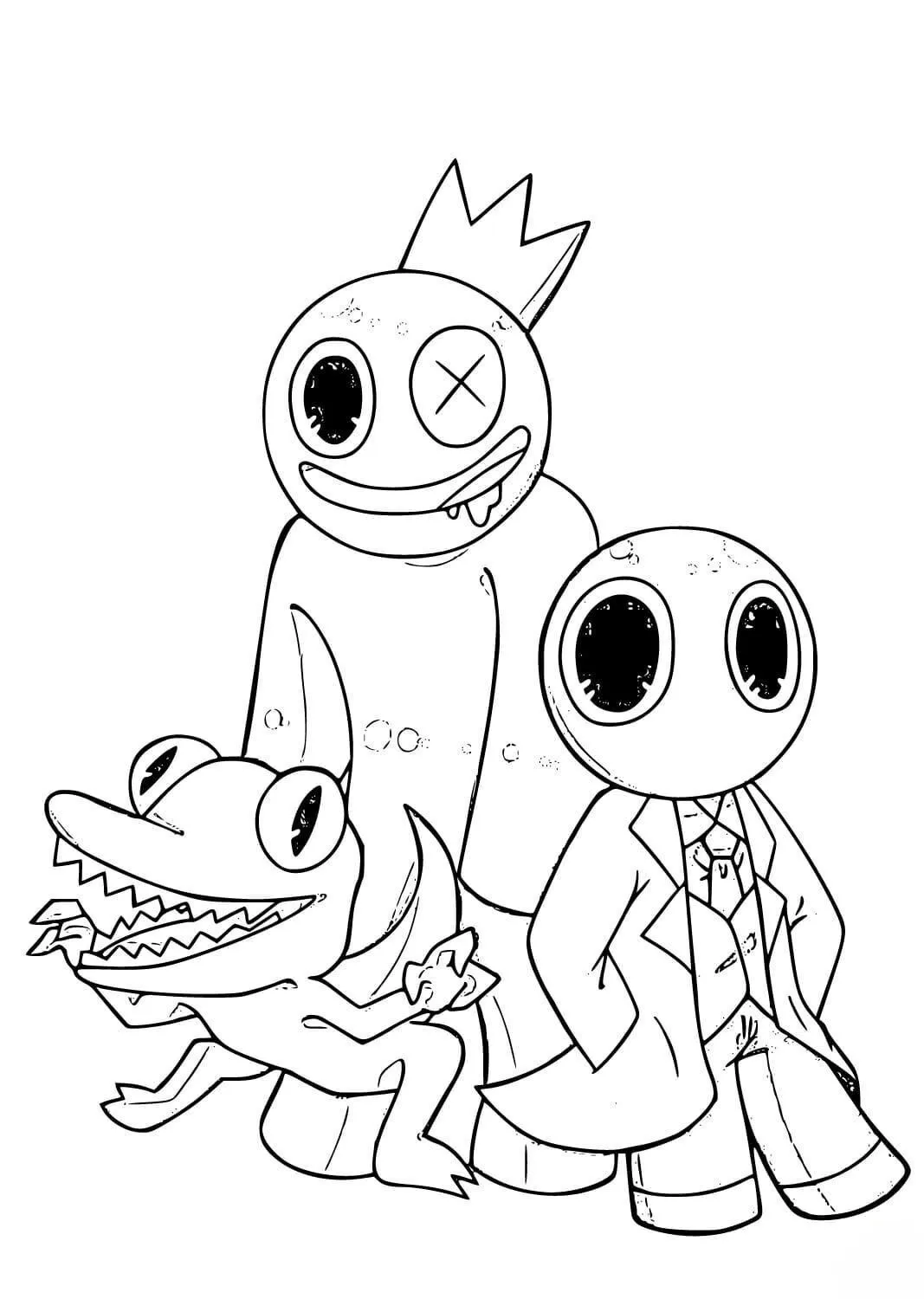 Rainbow Friends Coloring Pages – 012